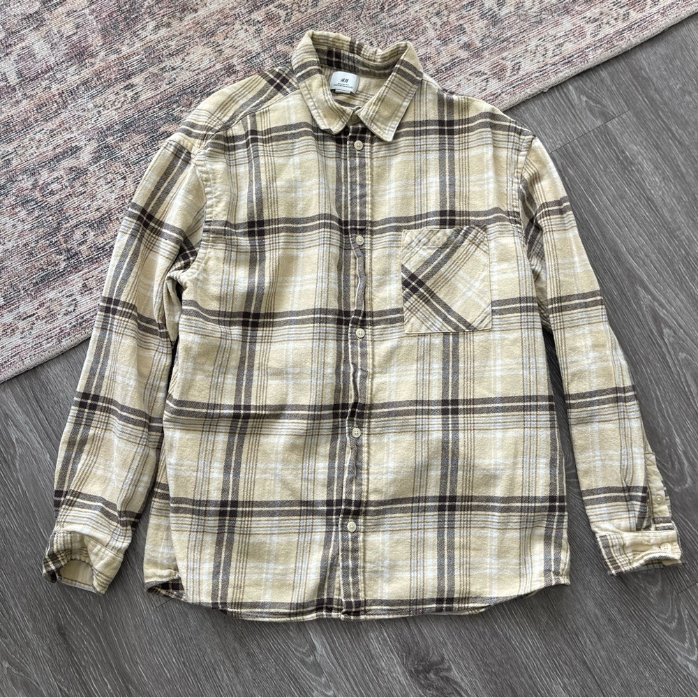 H&M Relaxed Fit Plaid Shirt
